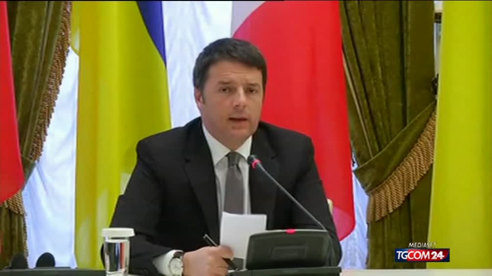 Renzi in Ucraina: "Vi daremo aiuti" Renzi in Ucraina: "Vi daremo aiuti"