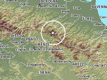 Terremoto sull'appennino forlivese