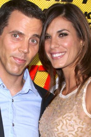 ELISABETTA CANALIS & STEVE O ALLA PRESENTAZIONE DI HIT AND RUN A LOS ANGELES