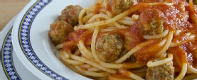 Spaghetti e polpettine