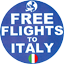 FREE FLIGHTS TO ITALY