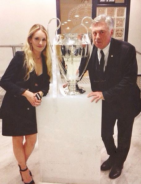Carlo ancelotti all'altare, nozze con mariann barrena mcclay. 