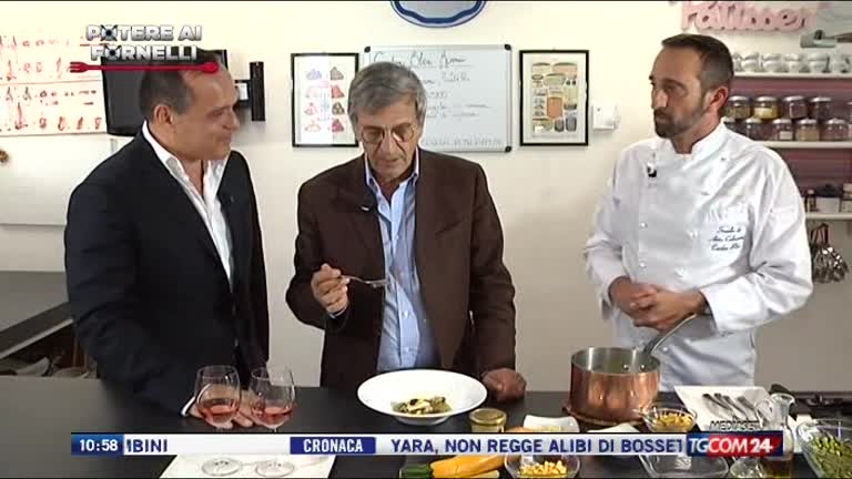 Scaloppa di spigola su crema di piselli e tapioca Scaloppa di spigola su crema di piselli e tapioca