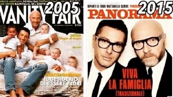 Elton John,Dolce e Gabbana,Domenico Dolce,Stefano Gabbana,adozioni gay